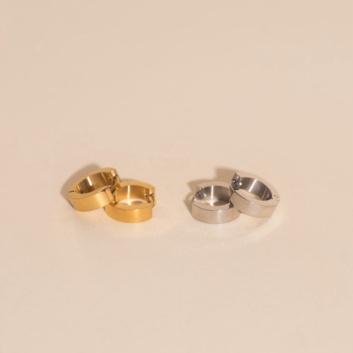 O.G. Smooth Chunky Huggie Hoop Earrings