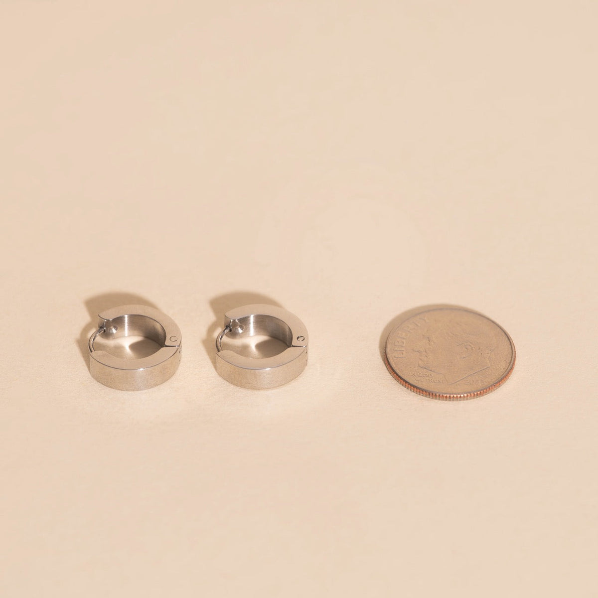 O.G. Smooth Chunky Huggie Hoop Earrings