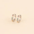 Dot Huggie Hoop Earrings 2