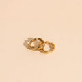 Squiggly Rounded Huggie Hoop Earrings 7