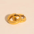 Smooth Tiny Huggie Hoop Earrings 7