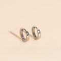 Smooth Tiny Huggie Hoop Earrings 2