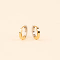 Split Metal Huggie Hoop Earrings 2