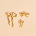 Dainty Bow Huggie Hoop Charms 8