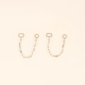 Paperclip Chain Huggie Hoop Chains 6