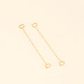 Paperclip Chain Huggie Hoop Chains 10