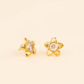 Plumeria Flower Stud Earrings 3