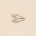 Paperclip Heart Huggie Hoop Charms 6