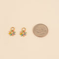 Rainbow Daisy Huggie Hoop Charms 5