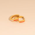Split Color Huggie Hoop Earrings 6