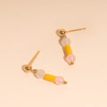 Spring Bead Drop Stud Earrings 1