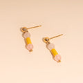 Spring Bead Drop Stud Earrings 2