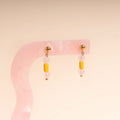 Spring Bead Drop Stud Earrings 4
