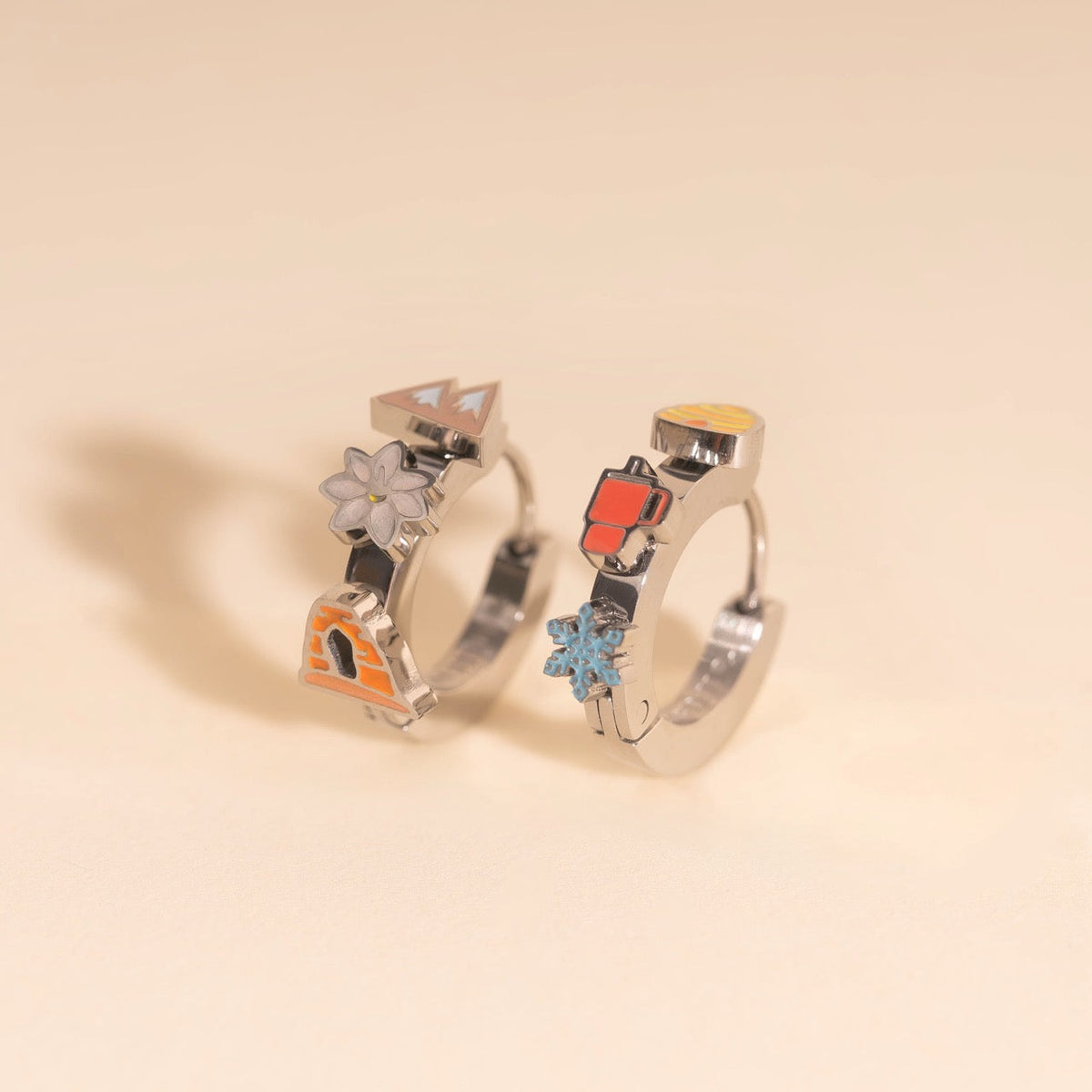 Utah 3D Huggie Hoop Earrings