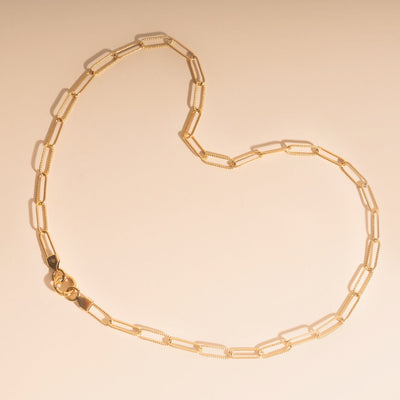Textured Paperclip Necklace, by Oh Clementine