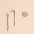 Crystal Bead Chain Stud Earrings 5