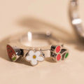 Berry Sweet 3D Huggie Hoop Earrings 6