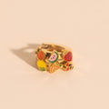 Fruit Loop 3D Huggie Hoop Earrings 3