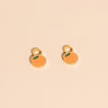 Mini Peach Huggie Hoop Charms 3