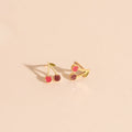 Mini Cherry Stud Earrings 3