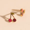 Mini Cherry Stud Earrings 1