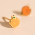 Mini Peach Stud Earrings 1
