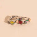Fruit Loop 3D Huggie Hoop Earrings 10