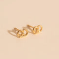 Pretzel Stud Earrings 1