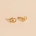 Pretzel Stud Earrings 2