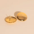 Jumbo Button Stud Earrings 8