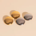 Jumbo Button Stud Earrings 4