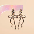 Ribbon Bow Huggie Hoop Charms 8