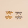 Rope Bow Huggie Hoop Charms 8