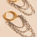 Chain Link Hoop Earrings 1