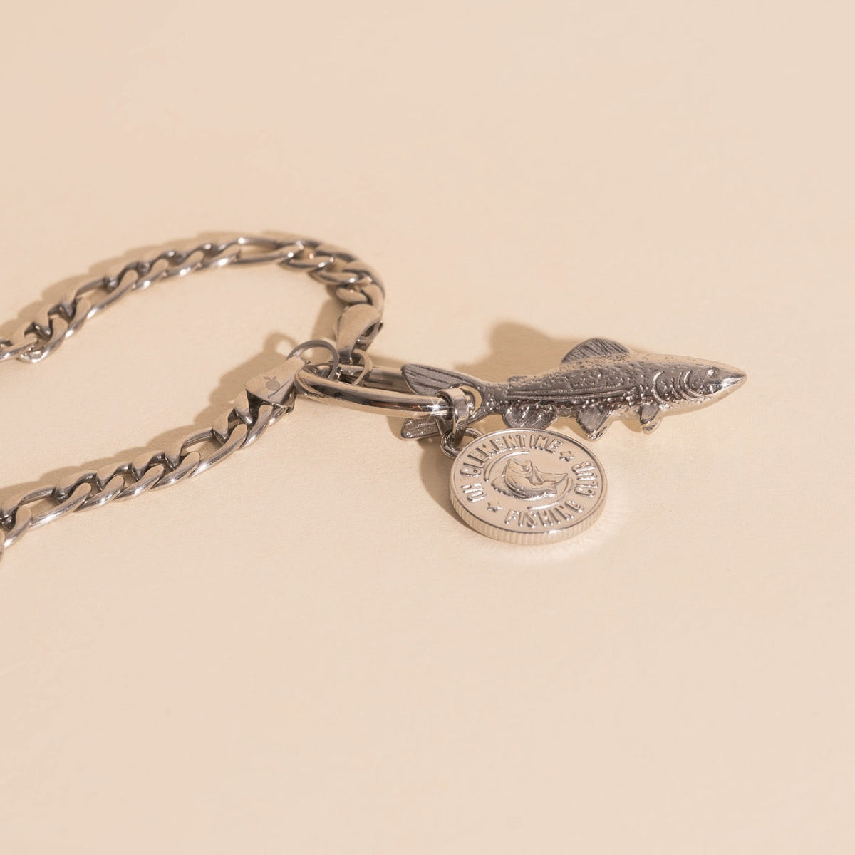 Fishing Club Necklace Charm