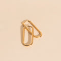 Titanium Thinny Rectangle Rounded Huggie Hoop Earrings - FeatherTUFF™ 7