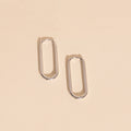 Titanium Thinny Rectangle Rounded Huggie Hoop Earrings - FeatherTUFF™ 6