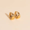 Chunky Teardrop Mini Huggie Hoop Earrings 3
