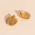 Jumbo Seashell Stud Earrings 1