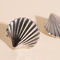 Jumbo Seashell Stud Earrings 5