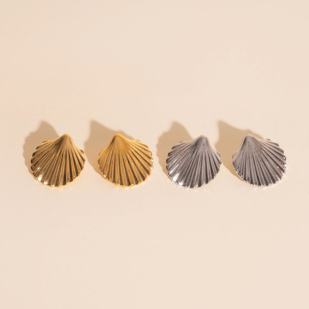 Jumbo Seashell Stud Earrings