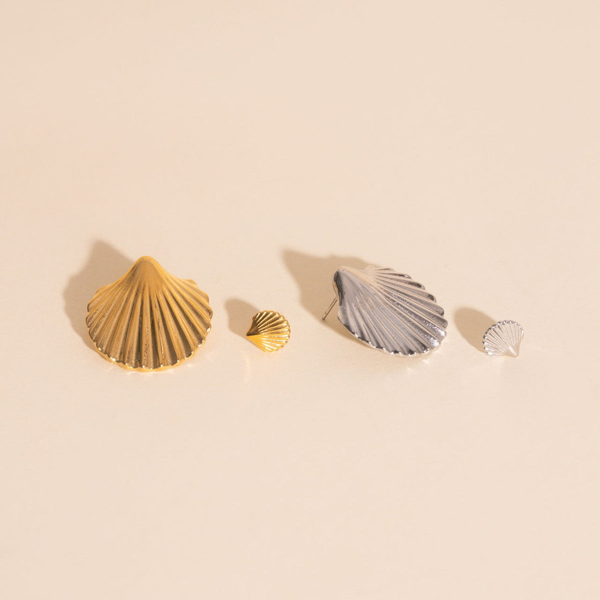 Jumbo Seashell Stud Earrings