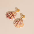 Seashell Dangle Stud Earrings 3