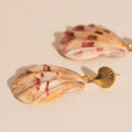 Seashell Dangle Stud Earrings 1