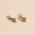 Spiral Shell Chunky Huggie Hoop Charms 7