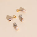 Spiral Shell Chunky Huggie Hoop Charms 10