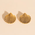 Jumbo Seashell Stud Earrings 3
