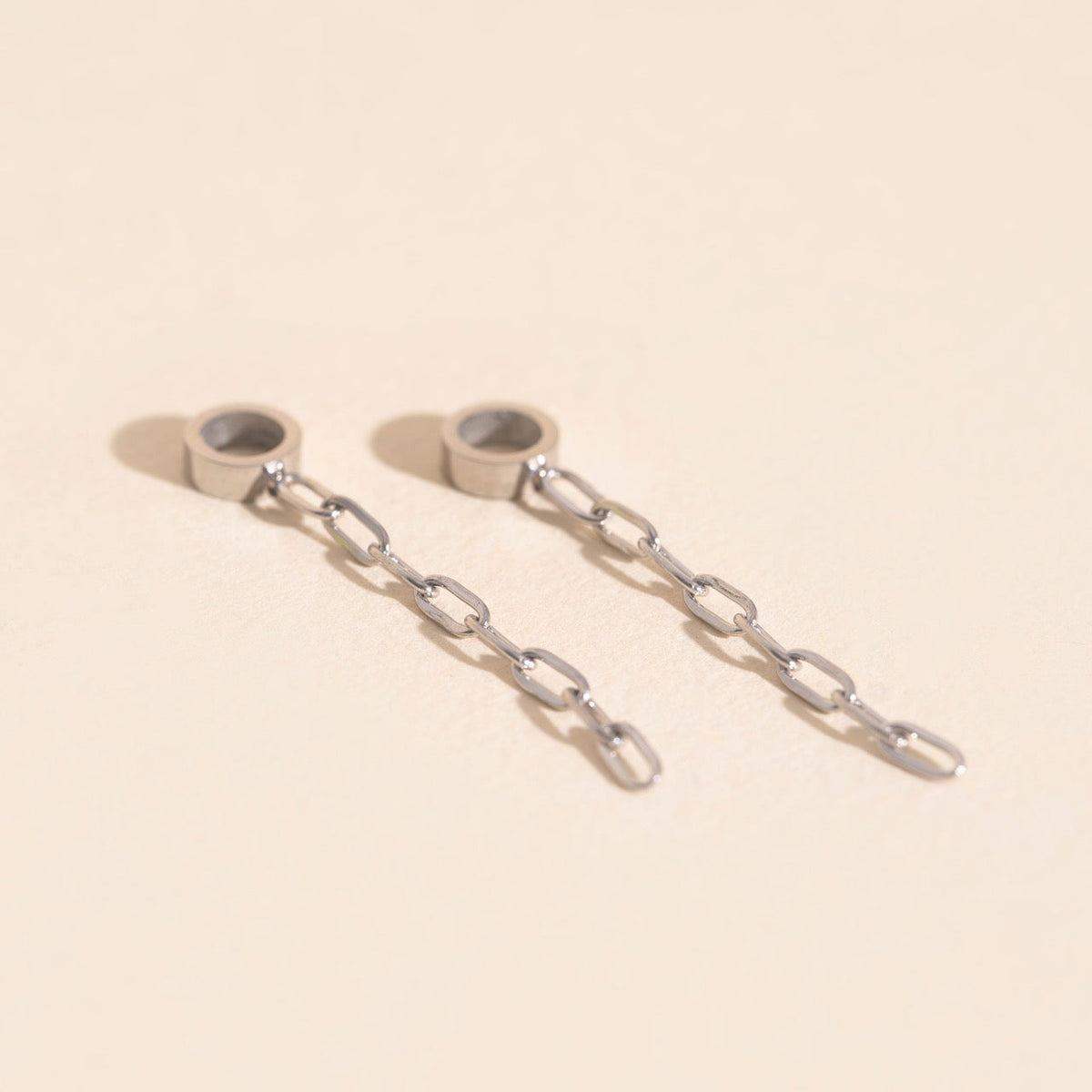 Chain Huggie Hoop Charms