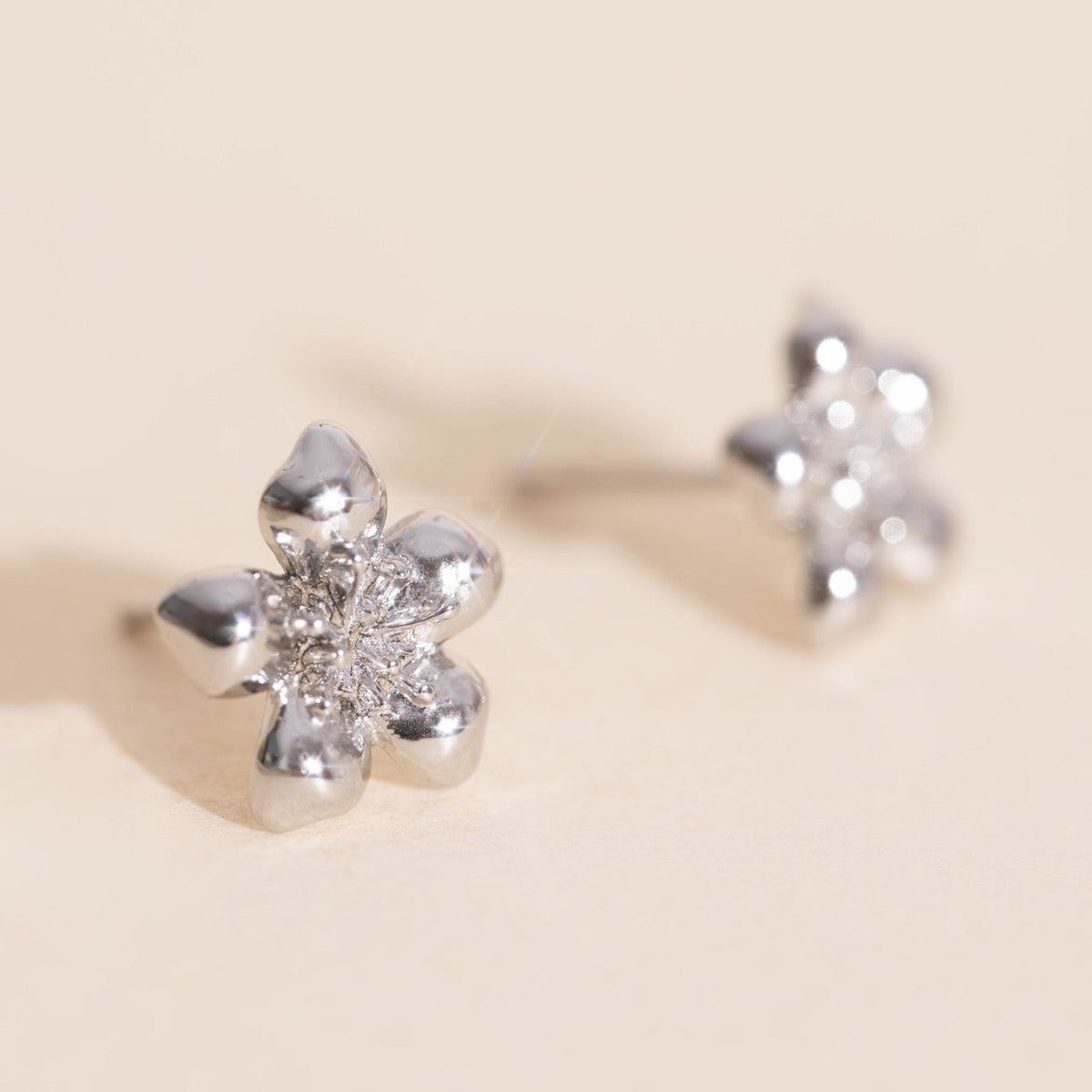 Mini Hibiscus Stud Earrings