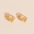 Climbing Rose Huggie Hoop Earrings 1